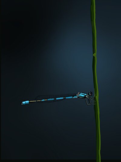 Damselfly, 2022 (digitaalinen) tekijältä Roberta Murray