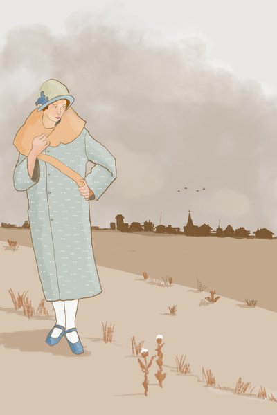 Flapper-muoti, 2022 (digitaalinen) tekijältä Roberta Murray