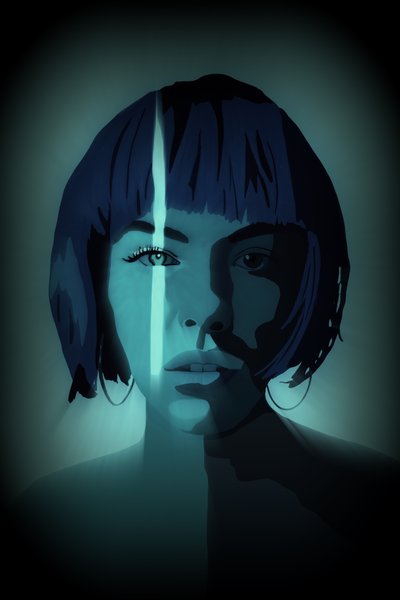 Ohut sininen viiva, 2022 (digitaalinen) tekijältä Roberta Murray