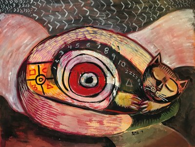 Sweet Dreams, n.2019 (guassi paperille) tekijältä Roberto Munguia