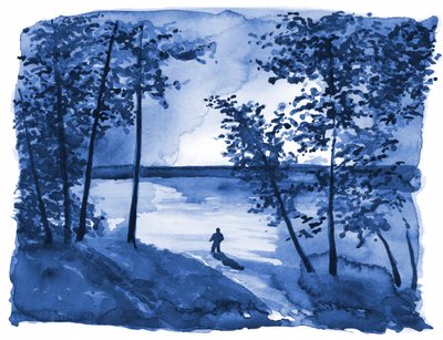 Sinisen metsän järven yksinäisyys tekijältä RodMacIver