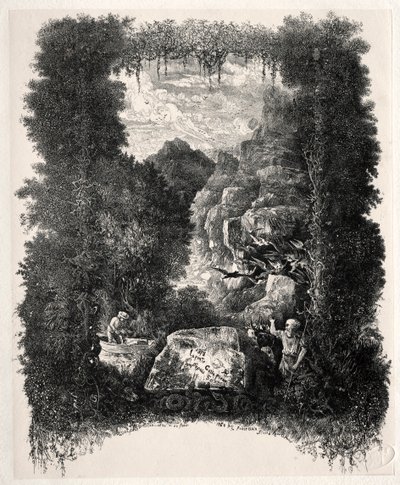 Ensimmäinen etukappale Thierry-Faletansin satuihin ja satuihin, 1868. tekijältä Rodolphe Bresdin