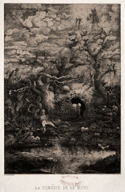 Kuoleman komedia, 1854. tekijältä Rodolphe Bresdin
