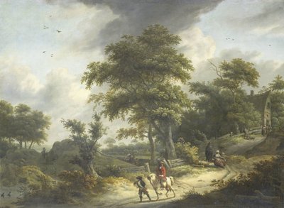 Maisema Falconerin kanssa tekijältä Roelof Jansz. van Vries
