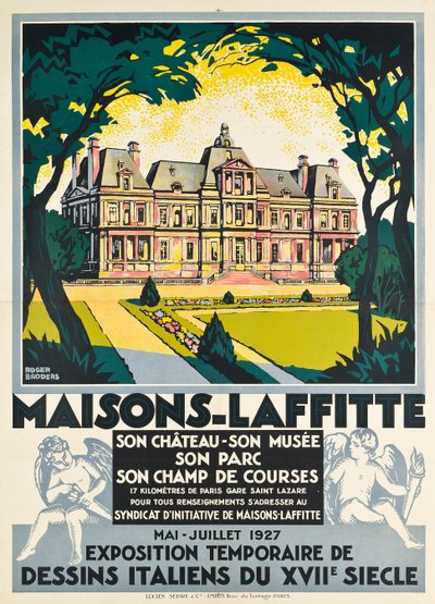 Maisons Laffitte -yhtiön mainosjuliste tekijältä Roger Broders