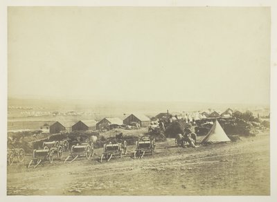 Tykistön vaunuja, Balaklava kaukaisuudessa tekijältä Roger Fenton
