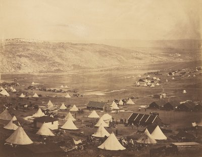 Ratsuväen leiri Kadikoin suuntaan. tekijältä Roger Fenton