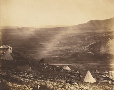 Ratsuväen leiri, näkymä Kadikoin suuntaan tekijältä Roger Fenton