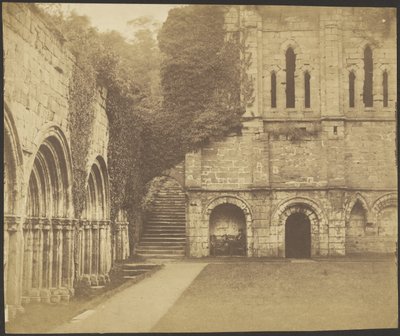 Fountains Abbey, luostarin kaakkoiskulma. tekijältä Roger Fenton