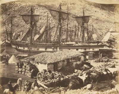 Balaklavan satama, karjalaituri tekijältä Roger Fenton