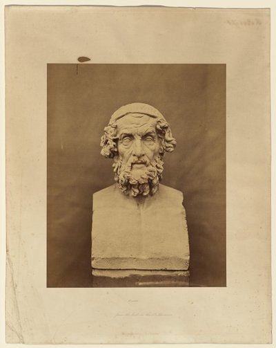 Homeros, British Museumissa olevan rintakuvan mukaan tekijältä Roger Fenton
