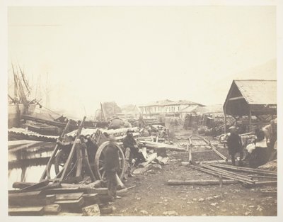 Laskeutumispaikka, rautatievarasto, Balaklava tekijältä Roger Fenton