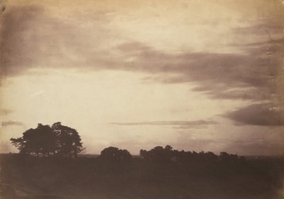 Maisema pilvien kanssa, luultavasti 1856. tekijältä Roger Fenton