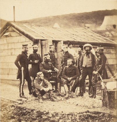 4. kevyen rakuunarykmentin upseerit tekijältä Roger Fenton