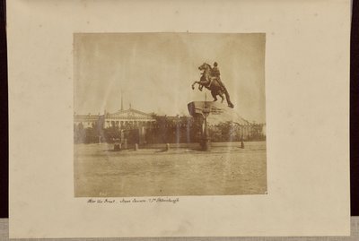 Pietari Suuri, Iisakin aukio, Pietari [sic]. tekijältä Roger Fenton