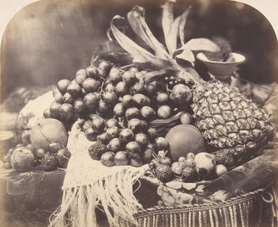 Asetelma hedelmien kanssa, 1860. tekijältä Roger Fenton