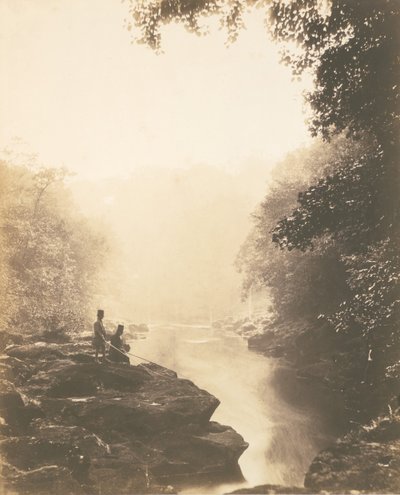 Wharfe and Pool, Below the Strid, 1854. tekijältä Roger Fenton