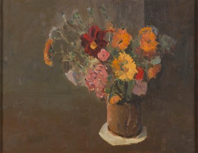 Asetelma (Michaelmas Daisies in a Pot Tankard) tekijältä Roger Fry