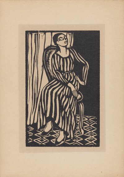 Raidallinen mekko tekijältä Roger Fry