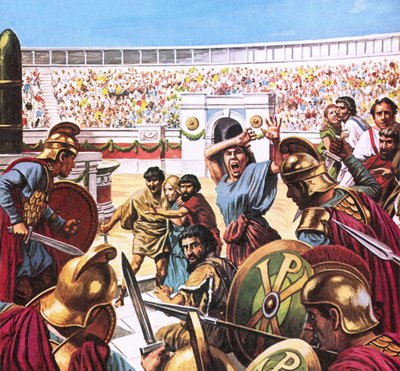 Teurastus Konstantinopolin Hippodromilla vuonna 532 jKr. tekijältä Roger Payne