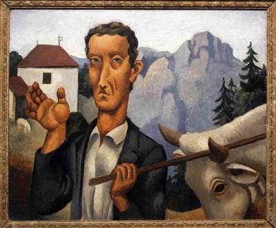 Peura. Roger de La Fresnayen (1885-1925) maalaus, öljy puulle tekijältä Roger de La Fresnaye