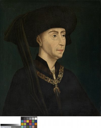 Muotokuva Philip Hyvästä (öljy paneelissa) tekijältä Rogier van der (after) Weyden