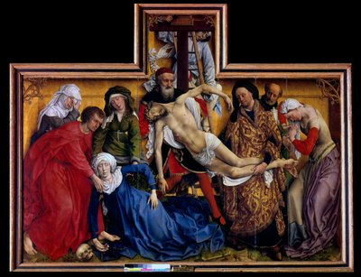 Pieta . Laskeutuminen tai laskeutuminen ristiltä tekijältä Rogier van der Weyden
