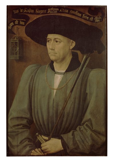 Turnauksen tuomarin muotokuva (öljy paneelissa) tekijältä Rogier van der Weyden