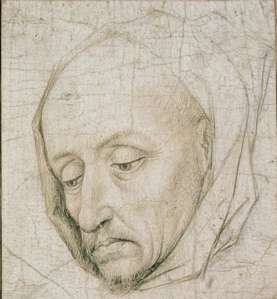 Tutkimus vanhan miehen päästä, 1400-luku tekijältä Rogier van der Weyden