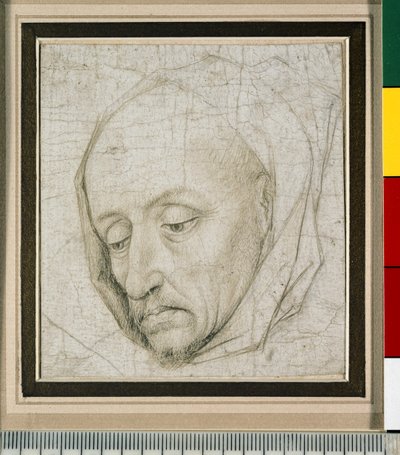 Tutkimus vanhan miehen päästä, 1400-luku (hopeakärki paperilla) tekijältä Rogier van der Weyden