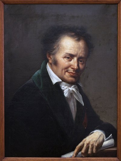 Dominique Vivant Denonin (1747-1825) muotokuva. Roland Lefevren (1755-1830) maalaus Öljy kankaalle tekijältä Roland Lefevre