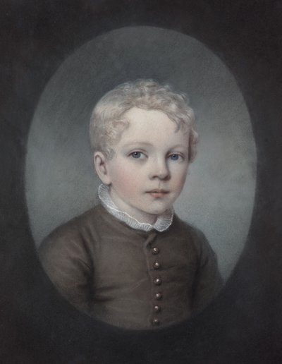 Edgeworth King ruskeassa puvussa tekijältä Rolinda Sharples or Ellen Sharples