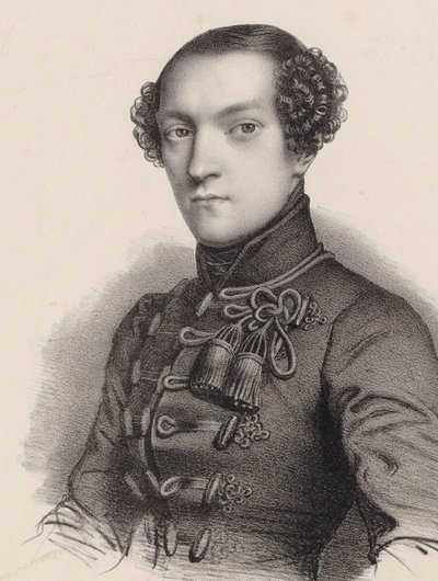 Pianisti ja säveltäjä Antoine de Kontskin muotokuva 1817-1899. tekijältä Romain Cazes
