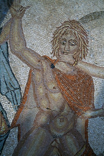 Nymfit sieppasivat Hylaksen, mosaiikki Venuksen talossa roomalaisessa Volubilisin kaupungissa (UNESCOn maailmanperintöluettelo) tekijältä Roman