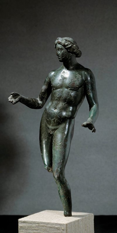 Apollo. Pronssinen patsas Mansat La Courrieresta, Creusesta. 1.-2. vuosisadalla jKr. Aurinko 0,295 m. Pariisi, Louvre-museo tekijältä Roman