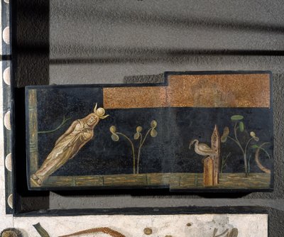 "Asarotos" (Lahjaamaton lattia) Haraklitonin signeeraama mosaiikkifragmentti Roomasta, 2. vuosisadalta jKr., Rooma tekijältä Roman
