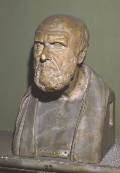 Chrysippoksen Solin rintakuva, roomalainen kopio hellenistisesta alkuperäisestä (marmorista) tekijältä Roman