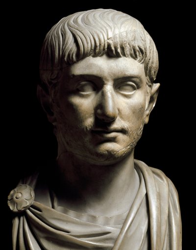 Keisari Gallienuksen rintakuva, 3. vuosisadalla (marmoriveistos) tekijältä Roman