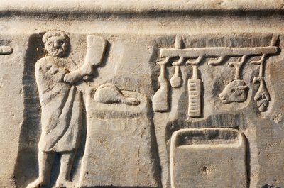Teurastaja, bareljeef, roomalainen sivilisaatio tekijältä Roman