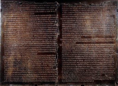 Claudienne-pöytä: Clauden puhe (Claudius tai Clodio tekijältä Roman