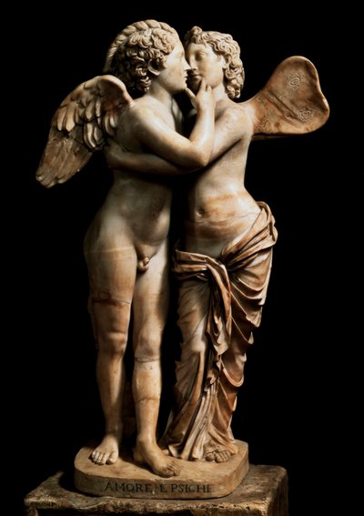 Cupid ja Psyche (marmori) tekijältä Roman
