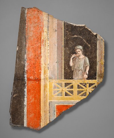 Fragmentti naisesta parvekkeella tekijältä Roman