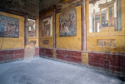 Villa dei Vettiin freskoilla koristeltu huone, Pompejin roomalainen arkeologinen alue (UNESCOn maailmanperintökohde) tekijältä Roman