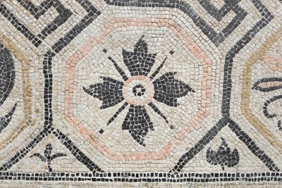 Geometrinen kuvio Via san Rocchinon talosta, 2. vuosisata jKr. (mosaiikki). tekijältä Roman