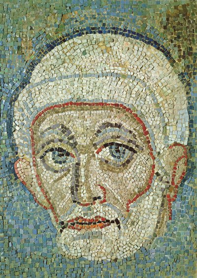 Pää (mosaiikki) tekijältä Roman