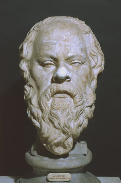 Sokrateen pää (marmori) tekijältä Roman