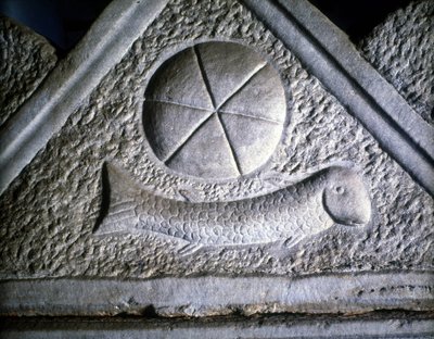 Ictus: kala, kristillinen symboli. 2. vuosisadalla. tekijältä Roman