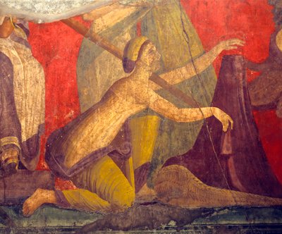 Dionysoksen kultin vihkimisriitit, fresko Villa Dei Misteristä tekijältä Roman
