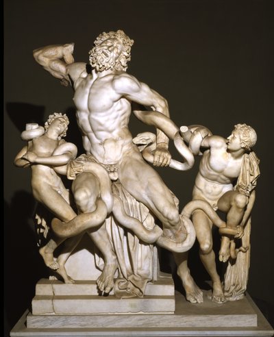 Laocoön ja hänen poikansa (marmori) tekijältä Roman