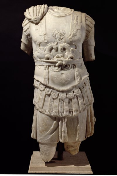 Loricate Torso, 200-luvun loppu jKr. (marmori) tekijältä Roman